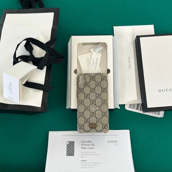 Gucci ophidia Monogram iPhone Case Slim Protective Cover for iPhone XS Max